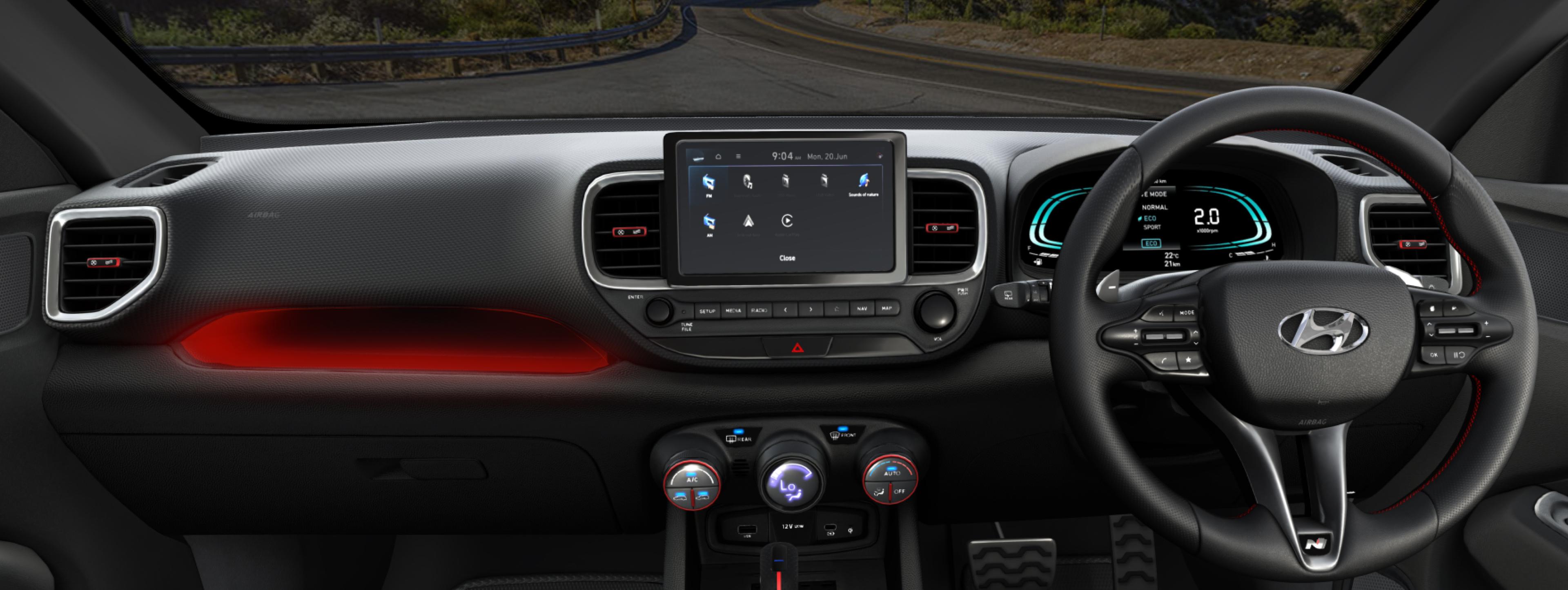 Hyundai Venue N Line Dashboard Hyundai Venue N Line Dashboard