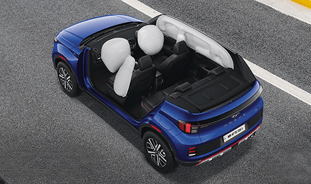 6 Airbags Standard (driver, passenger, side & curtain)