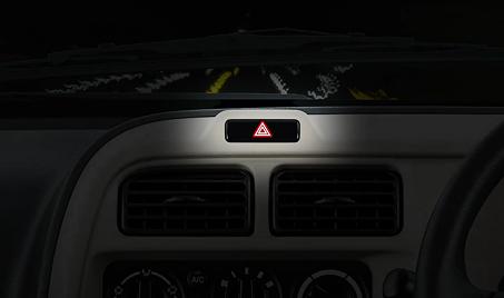 Illuminated hazard switch