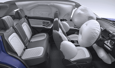 Protection from All Angles with 7 Airbags