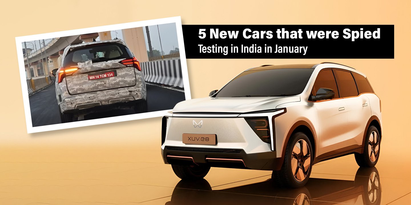 5 New Cars that were Spied Testing in India in January