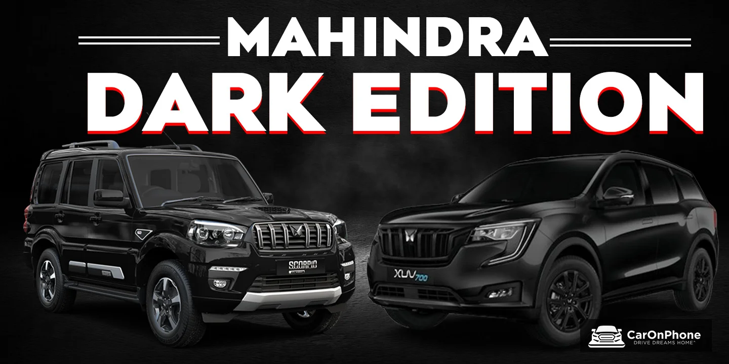 Dark edition cars by Mahindra