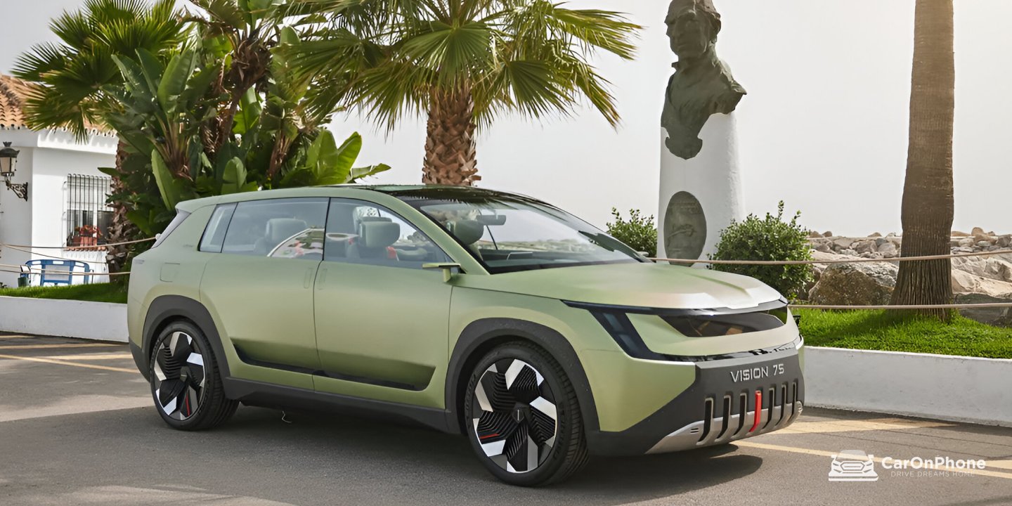 Skoda Vision 7S Concept Revealed In India At The Bharat Mobility Global Expo 2025