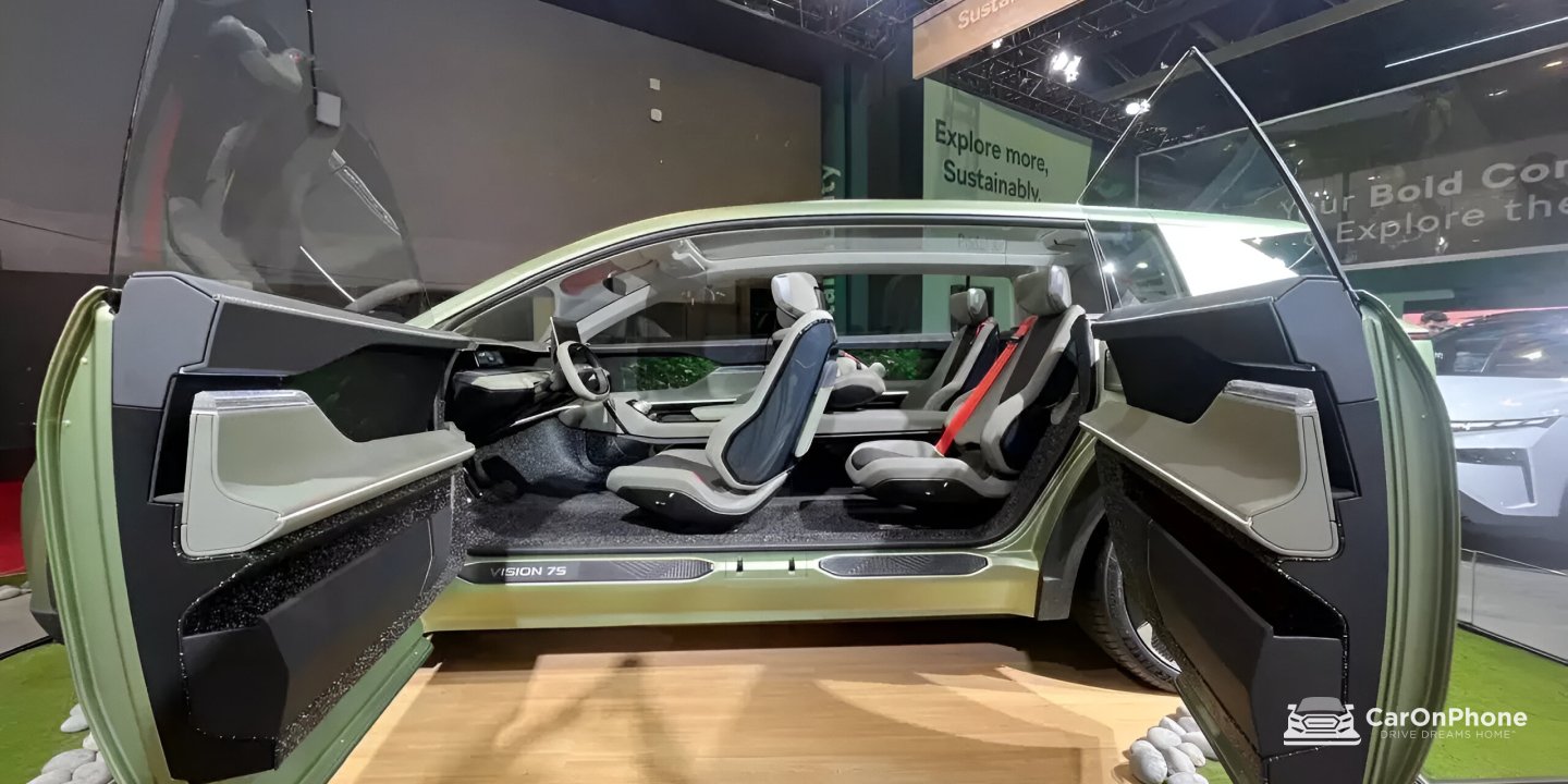 Skoda Vision 7S Concept Revealed In India At The Bharat Mobility Global Expo 2025