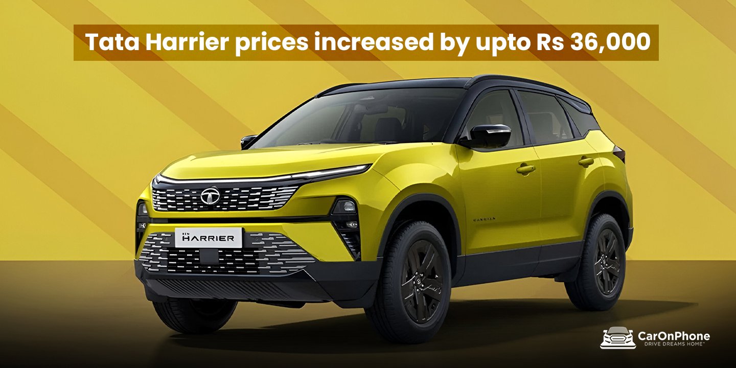 Tata Harrier prices increased by upto Rs 36,000