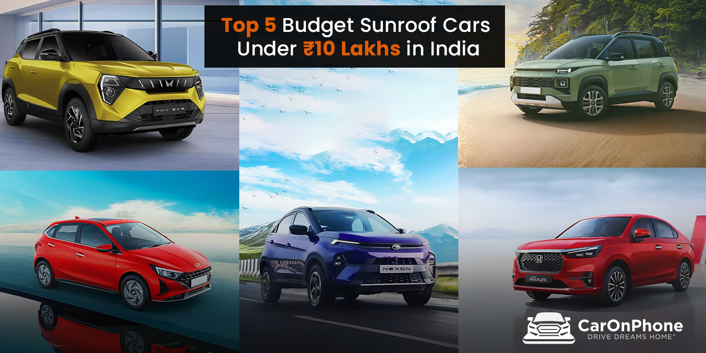 Top 5 Budget Sunroof Cars Under ₹10 Lakhs in India – 2025 Edition