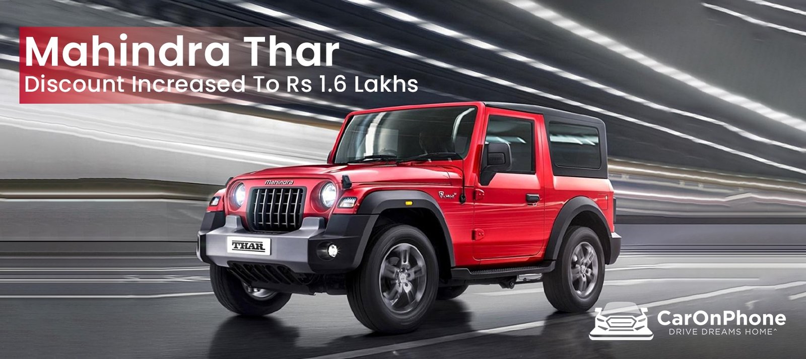 Mahindra Thar offered a Rs 1.6 lakh discount this festive season.