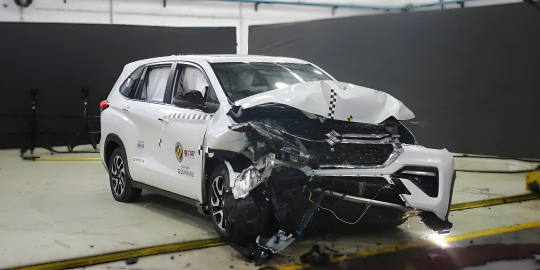 Maruti Invicto Excels in Bharat NCAP Crash Test 