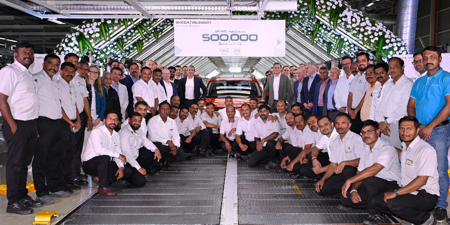 Skoda Auto Volkswagen India Achieves 5 Lakh Production Mark
