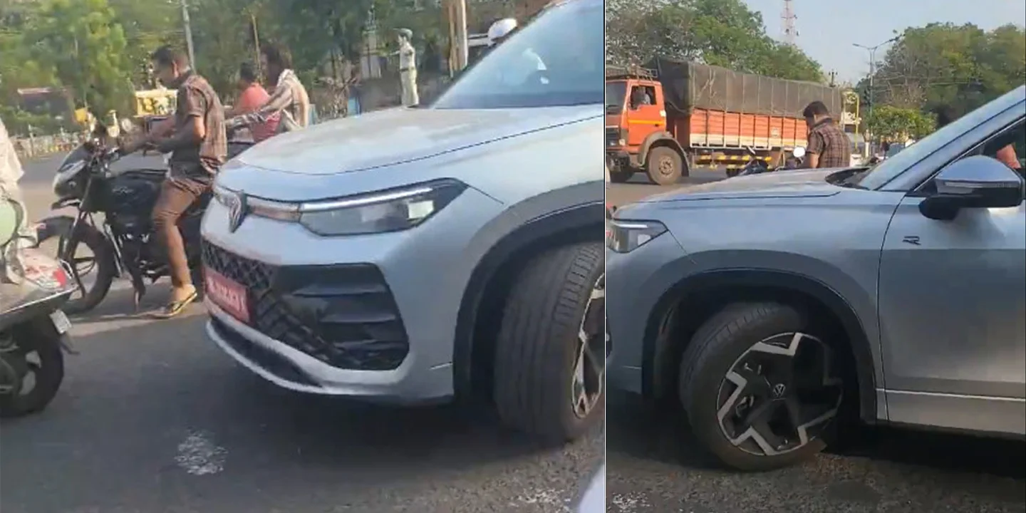 VW Tayron Spied in India – Three-Row SUV for 2025