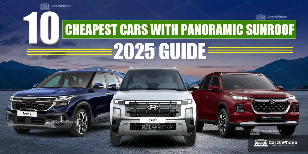 10 Cheapest Cars in India with Panoramic Sunroof in 2025 cover
