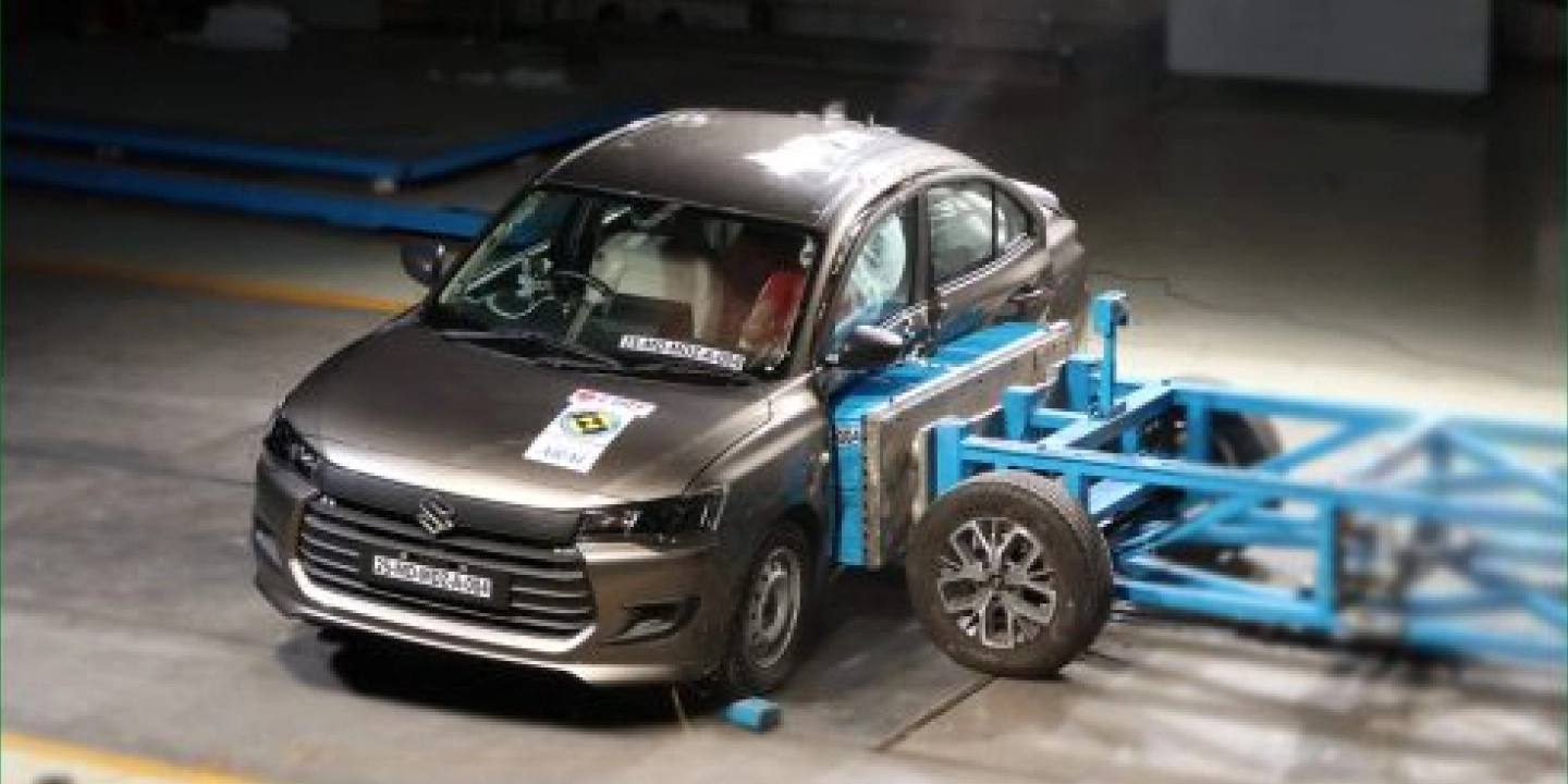 Maruti Dzire Scores 5-Star BNCAP Rating, becomes first sedan to get high rating in BNCAP