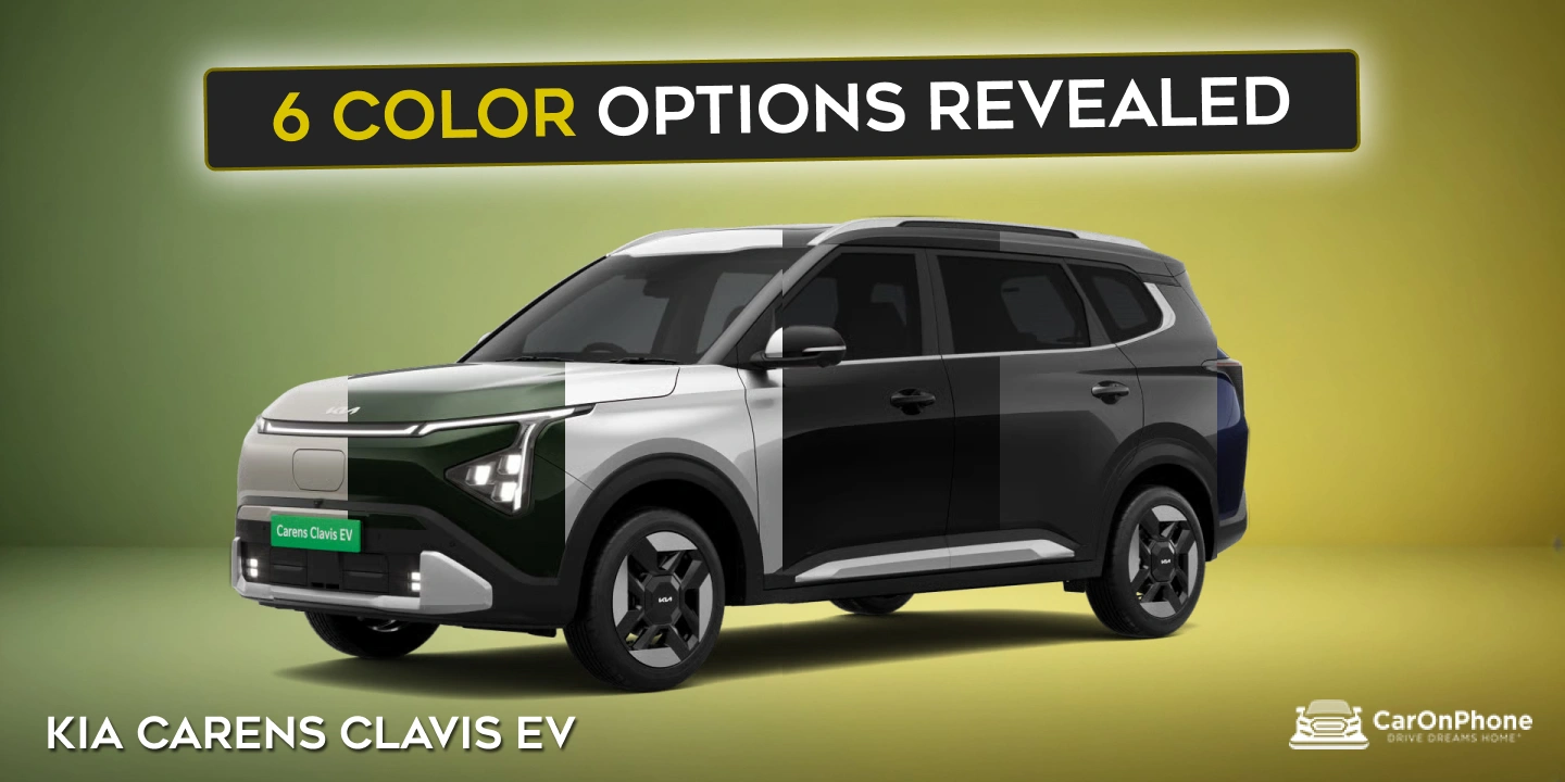 2025 Kia Carens Clavis EV 6 Color Options Revealed