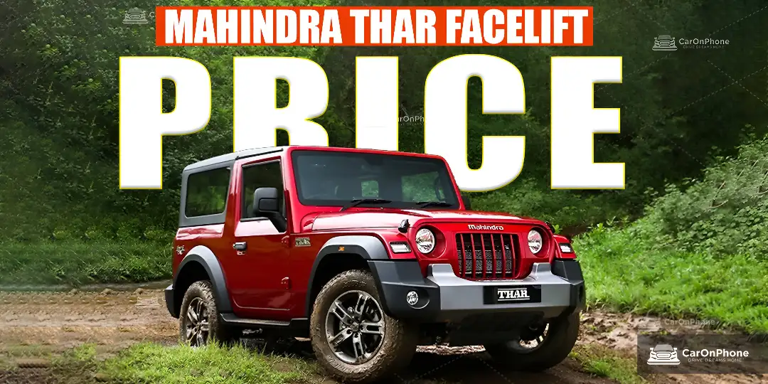 2025 Mahindra Thar Facelift Price Revealed cover
