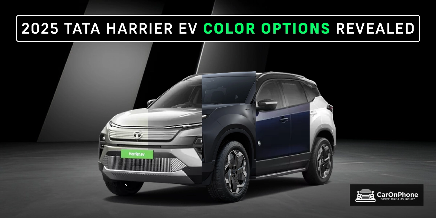 2025 Tata Harrier EV Color Options Revealed