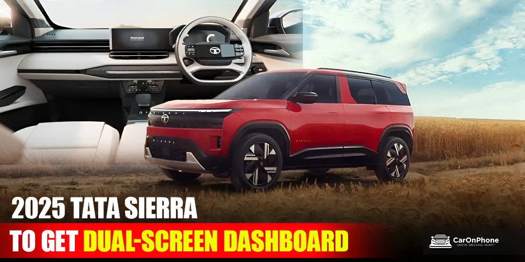 Tata Sierra Interior Teased Lower-Spec Model Spotted With Dual Displays Cover
