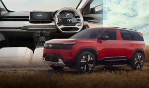 Tata Sierra Interior Teased: Lower-Spec Model Spotted With Dual Displays