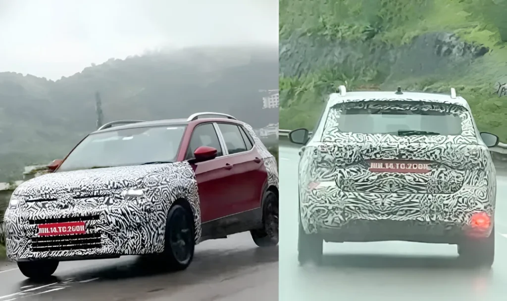 2025 Volkswagen Taigun Facelift Breaks Cover During Road Tests In India