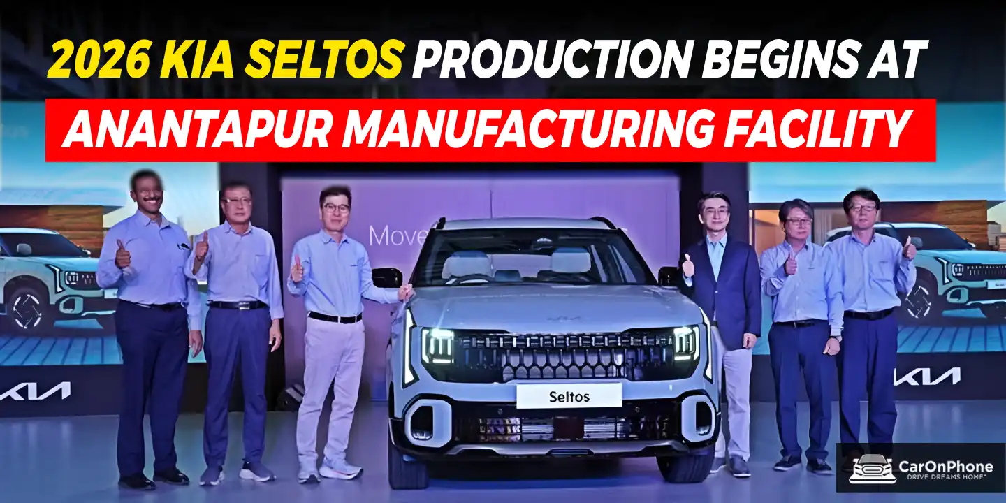 2026 Kia Seltos Production Begins At Anantapur manufacturing facility in Andhra Pradesh