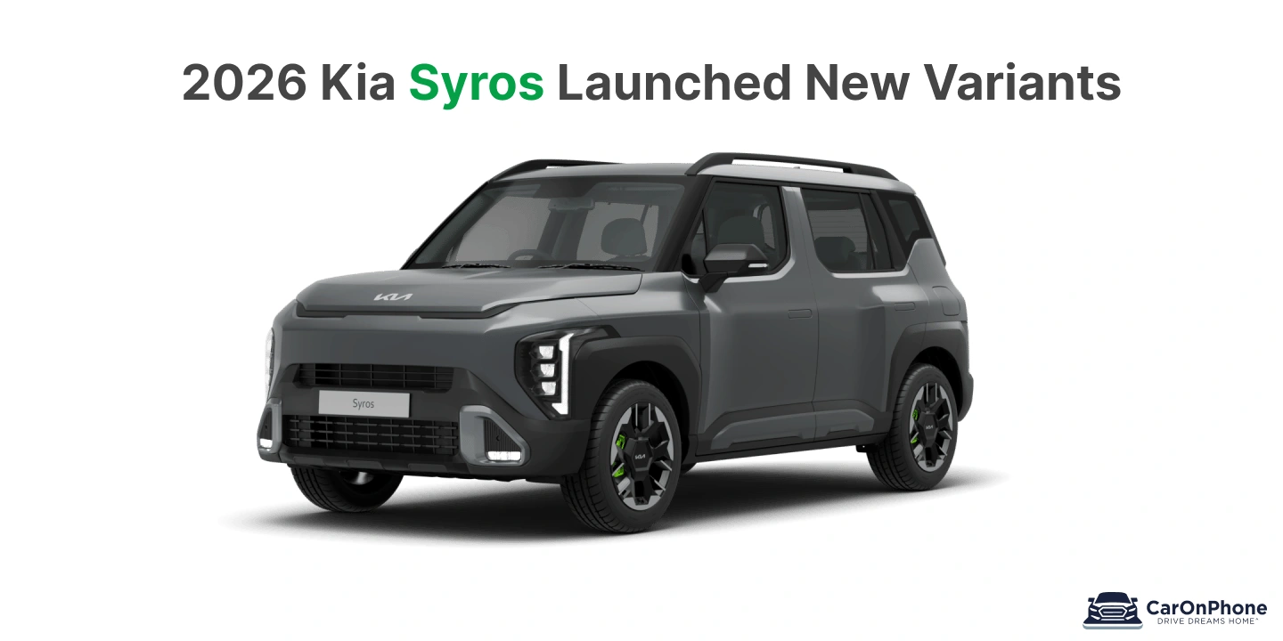 2026 Kia Syros Launched in India at ₹8.39 Lakh; Price Slashed with New Variants