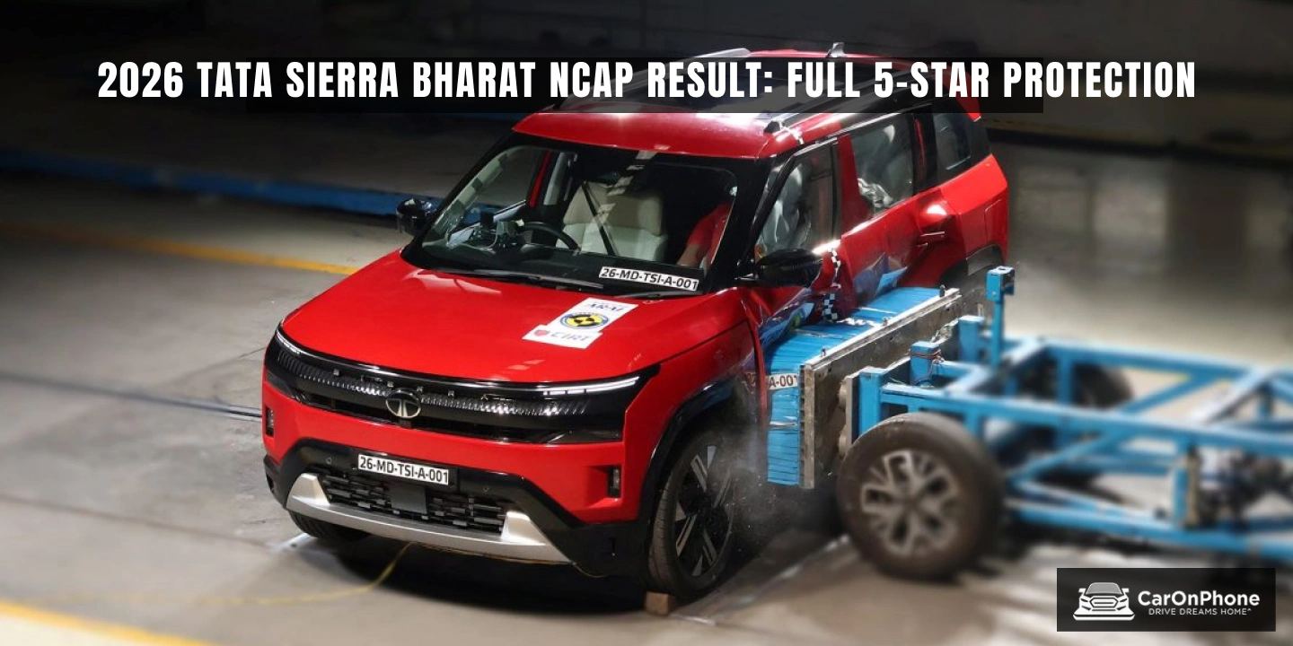 2026 Tata Sierra Bharat NCAP Result_ Full 5-Star Protection for Adult & Child