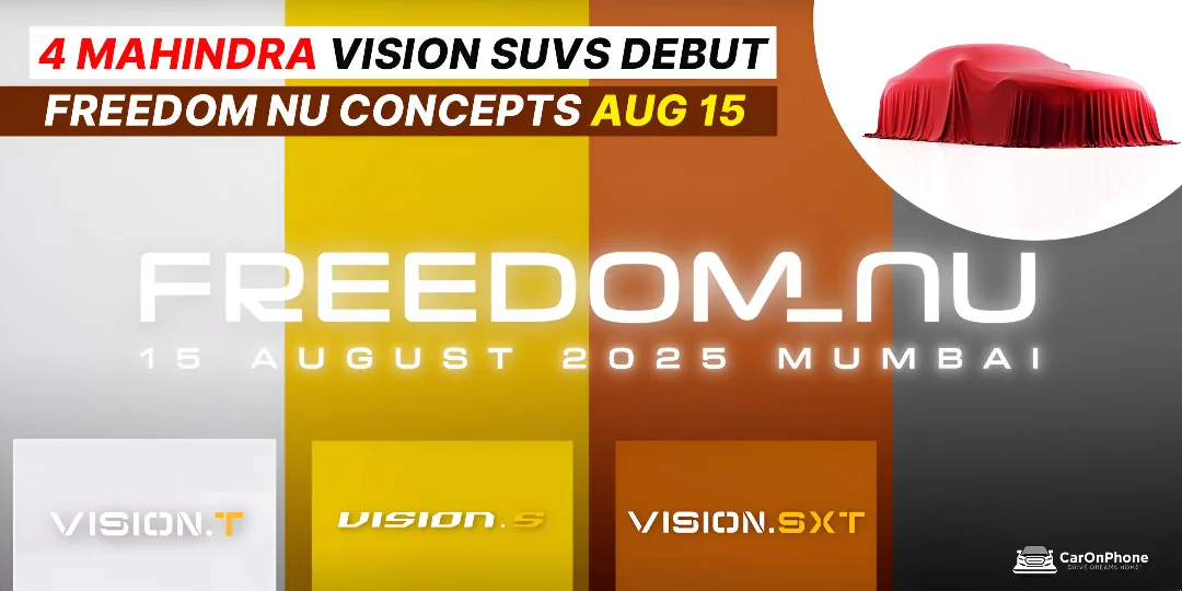 4 Mahindra Vision SUVs Debut Freedom NU Concepts on Aug 15