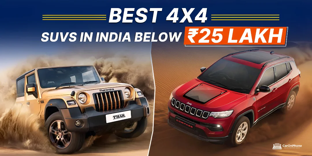 Best 4x4 SUVs in India Below ₹25 Lakh