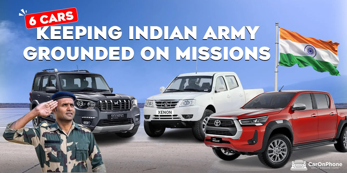 6 Cars Driving Indian Army in 2025