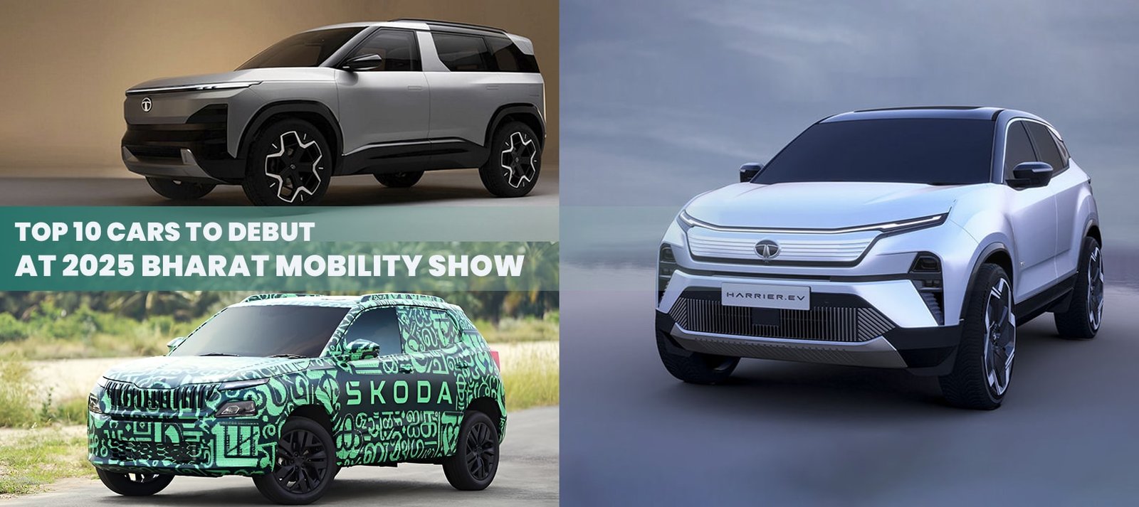 top 10 Cars to debut at 2025 Bharat Mobility Show