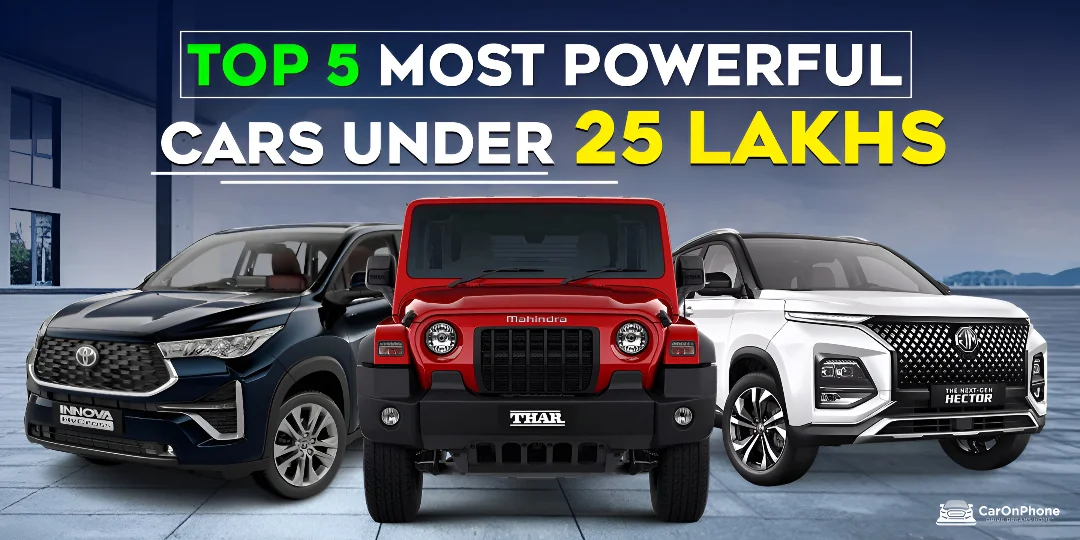 Top 5 Most Powerful Cars Under 25 Lakhs