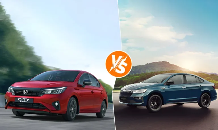 Honda City Sport vs Skoda Slavia Sportline – Detailed Compact Sedan Comparison