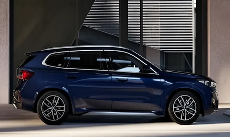 News image for BMW iX1 LWB Updated With Night Dusk Blue Paint And Vegan leather Interior