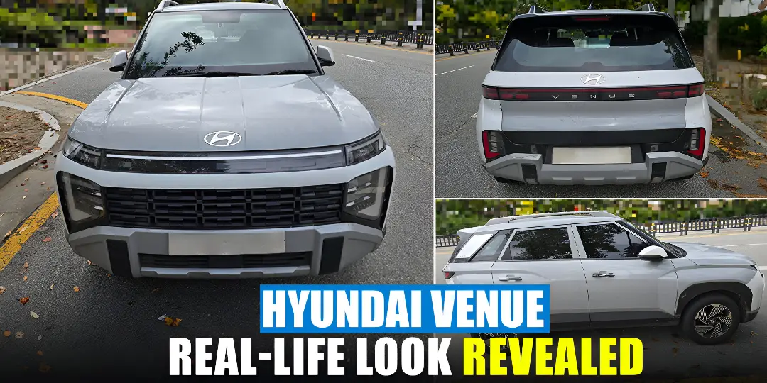 Check Out 2025 Hyundai Facelift Venue Real-Life Images cover