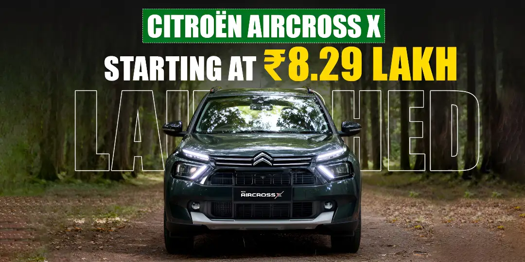 Citroën Aircross X Debuts in India at ₹8.29 Lakh With Cara AI and New Features cover