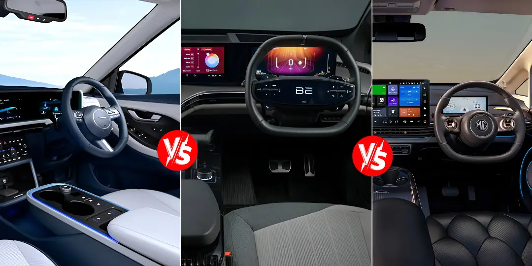 Hyundai Creta EV vs Mahindra Be 6 vs MG Windsor EV: Comfort And Convenience