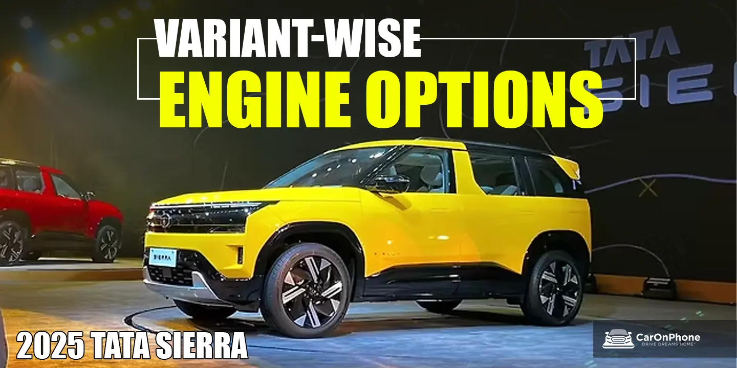 2025 Tata Sierra Variant-Wise Engine Options Revealed Cover
