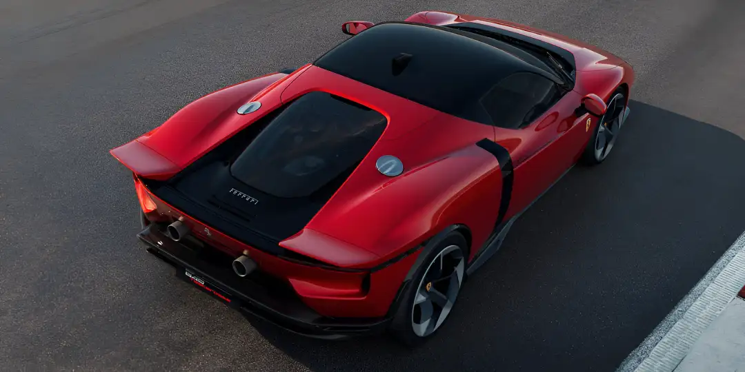Ferrari 849 Testarossa Ariel View