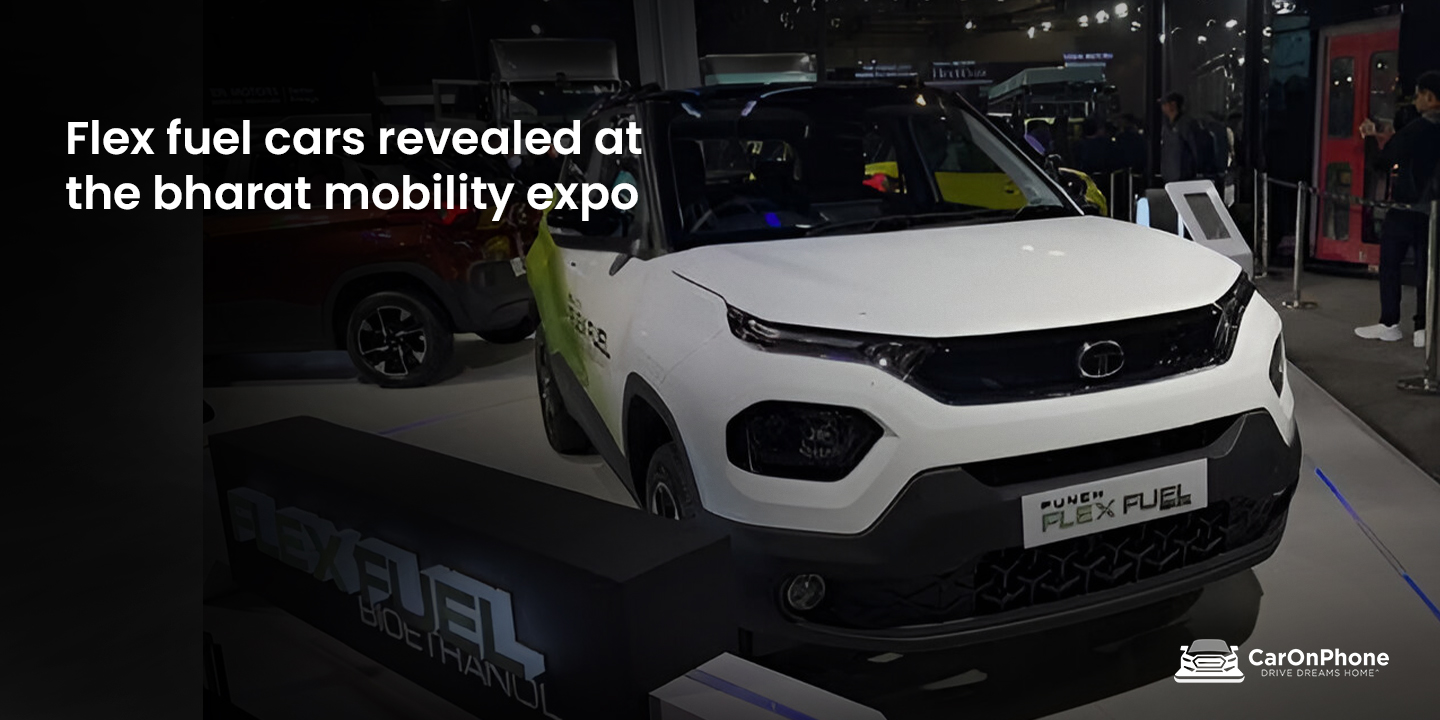 Flex fuel cars revealed at the bharat mobility expo