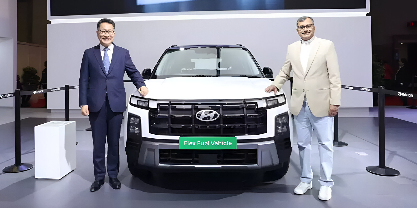 Flex fuel cars revealed at the bharat mobility expo