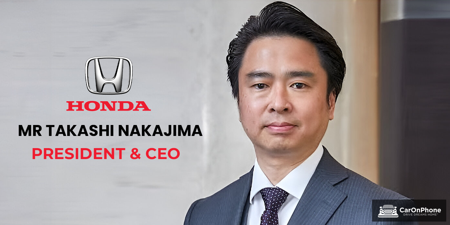 Honda Cars India appoints Mr Takashi Nakajima as the new President & CEO