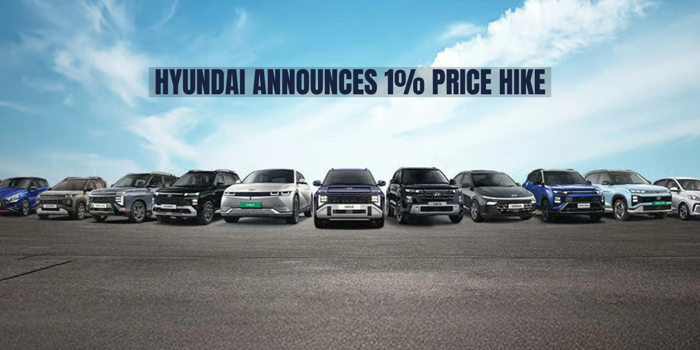 Official: Hyundai Announces 1% Price Hike Across India Range from May 2026 1 Hyundai Announces 1% Price Hike