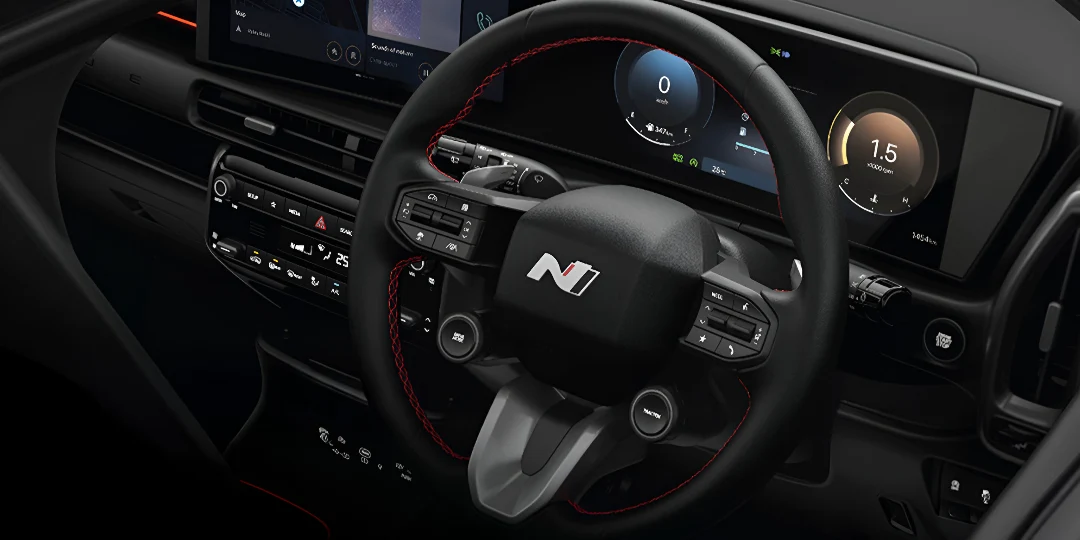 2025 Hyundai Venue N Line Revealed, Bookings Open, Here's What This Sporty Compact SUV Will Offer! 5 Hyundai Venue N Line Interior highlights