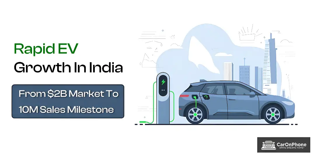 Indian EV market (US$2B in 2023) projected to hit US$7.09B by 2025; annual EV sales could reach 10M units by 2030. 2 Indian EV market (US$2B in 2023) projected to hit US$7.09B by 2025; annual EV sales could reach 10M units by 2030.