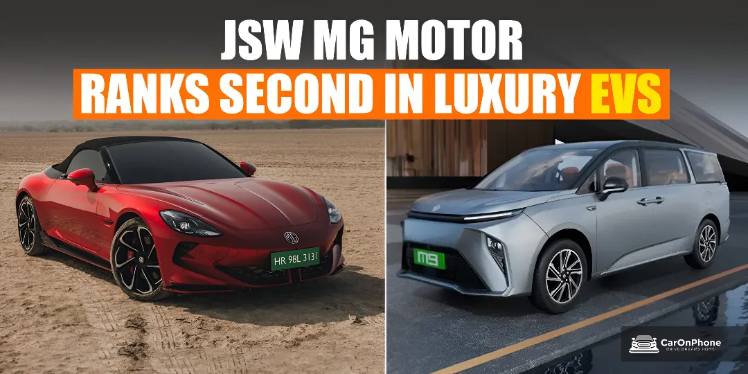 JSW MG Motor India Climbs to Second Spot in Luxury EV Segment cover