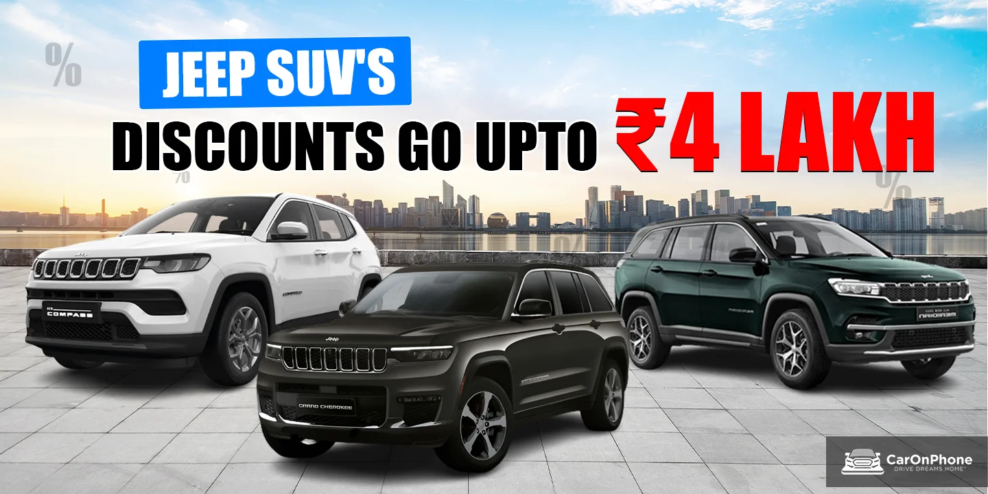 Jeep Offers Discounts Of Up To Rs. 4 Lakh In January 2026 