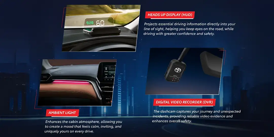 Key Features of the Urban Cruiser Hyryder Tech Package_
