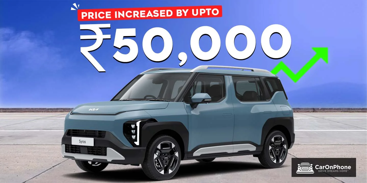 Kia Syros Price Increased By Upto Rs 50,000