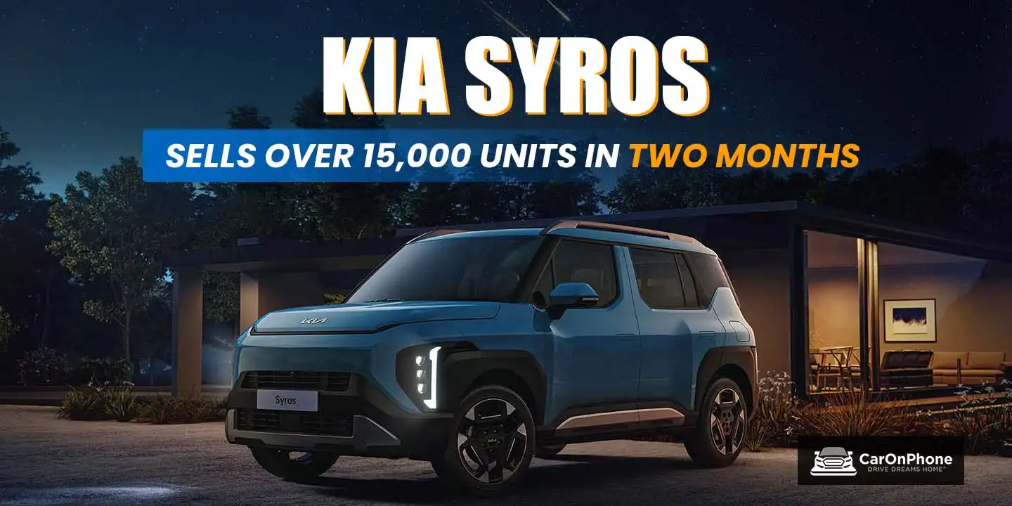 Kia Syros sells over 15,000 units in two months