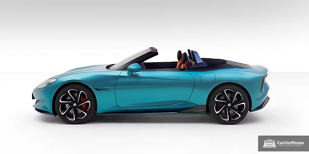 MG Cyberster New Irises Cyan Side View