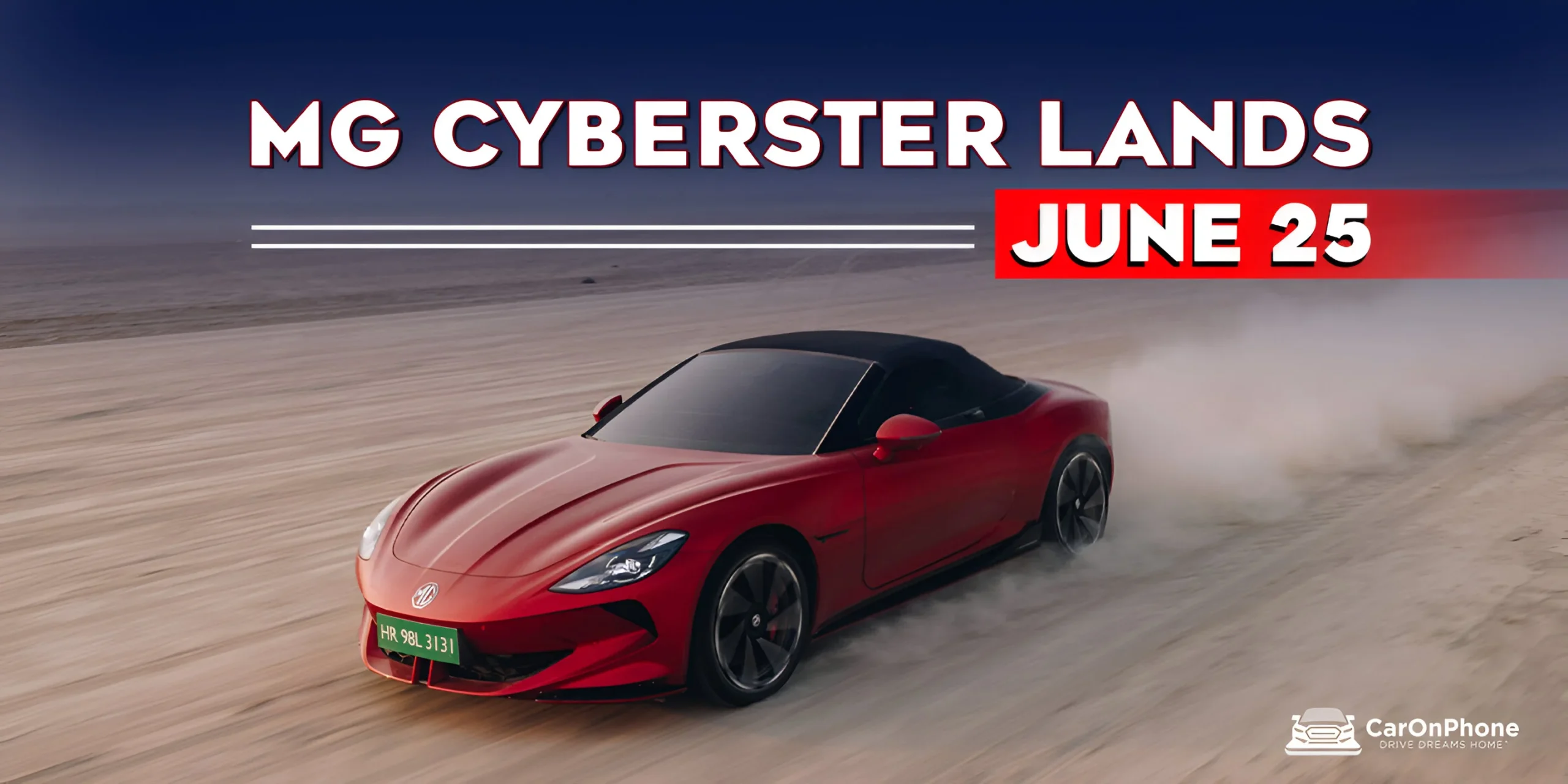 MG Cyberster Lands June 2025 – Futuristic Electric Roadster in India